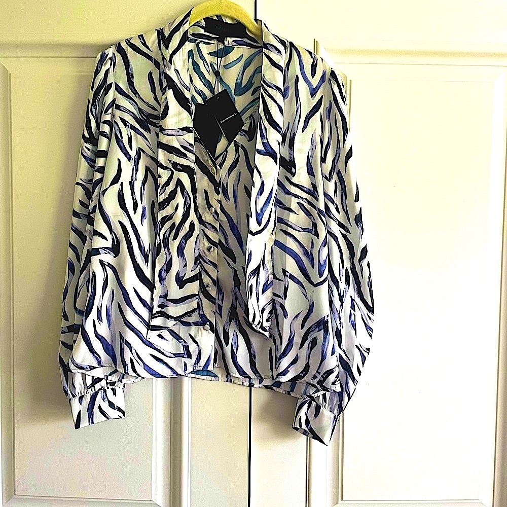 NWT Revolve Kendall + Kylie zebra print blouse
